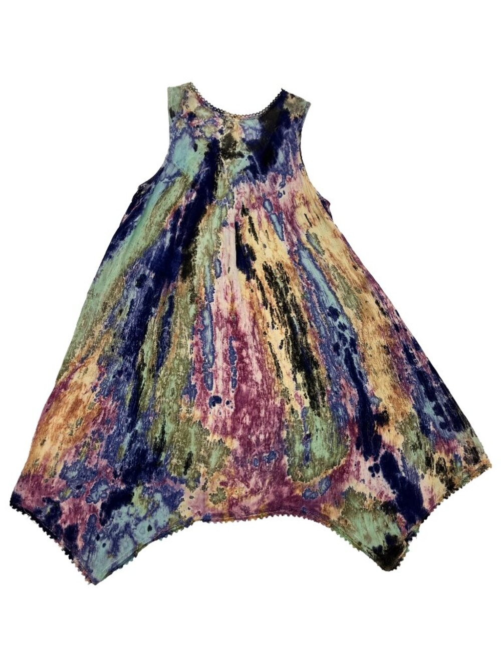 India Boutique Boho Beach Chic Marble Free One Size Dress Womens S M L - Picture 5 of 5